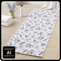 French Toile de jouy blue pattern Chinoseirie