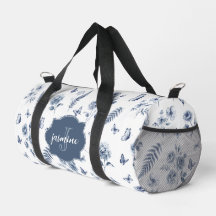French Toile de jouy Monogram Name Chinoseirie