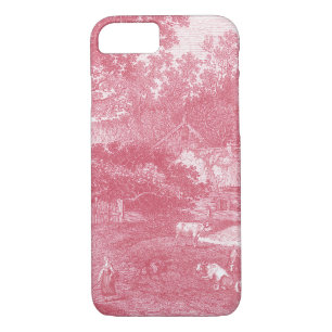 French Toile de Jouy Shabby Counry Landscape iPhone 8/7 Case