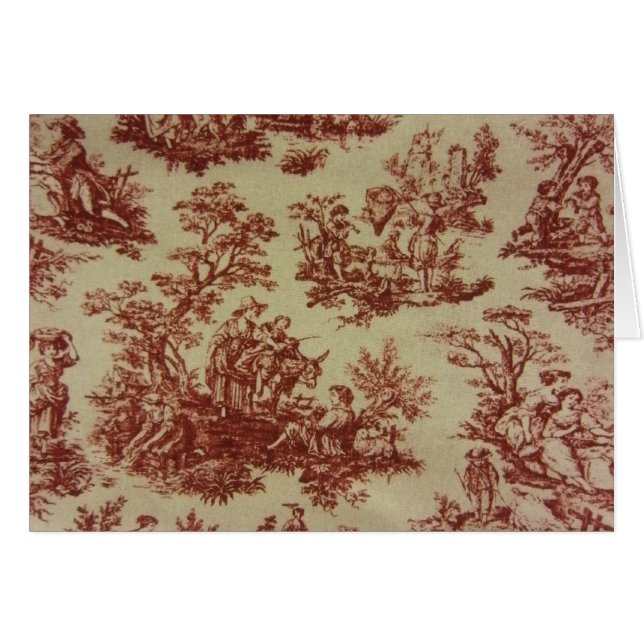 French Toile in Pink (Front Horizontal)