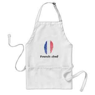 French touch fingerprint flag standard apron