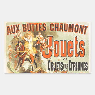 French Toy Joets Friends Poster Rectangular Sticker