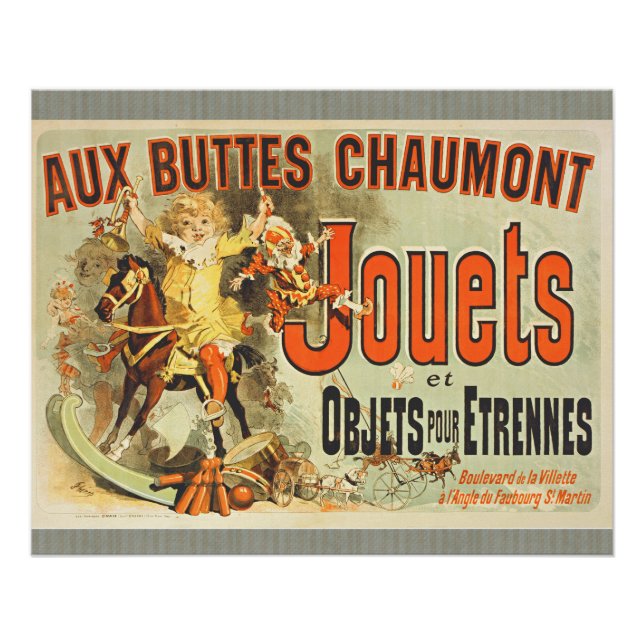 French Toy Joets Friends Vintage Poster   (Front)