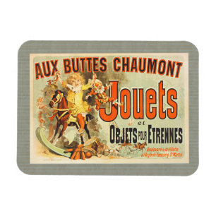 French Toy Joets Friends Vintage Poster   Magnet