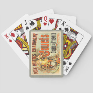French Toy Joets Friends Vintage Poster Playing Cards