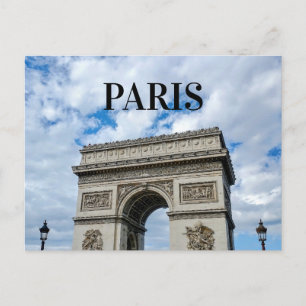 French Travel Paris Arc de Triomphe Photo Postcard