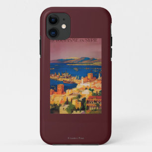 French Travel Poster, Touring in Syria iPhone 11 Case