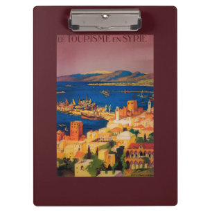 French Travel Poster, Touring in Syria Clipboard