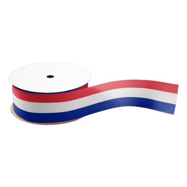 French Tricolor Flag & France holiday /sports Grosgrain Ribbon (Spool)