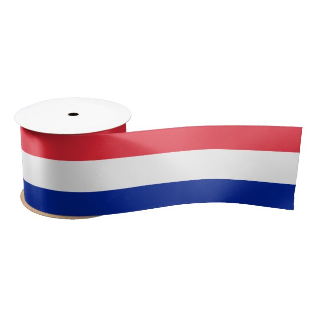 French Tricolor Flag & France holiday /sports Satin Ribbon (Spool)