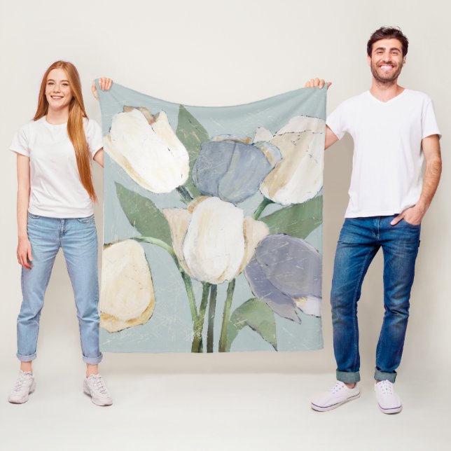 French Tulips Fleece Blanket (In Situ)