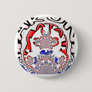 French Twist Hakuna Matata: Unique Cultural Blend 6 Cm Round Badge
