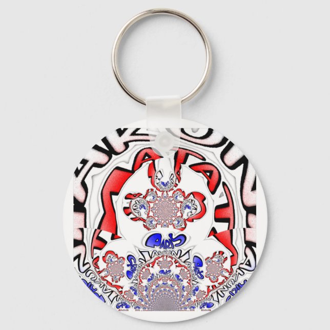 French Twist Hakuna Matata: Unique Cultural Blend  Key Ring (Front)