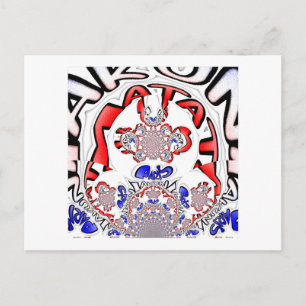 French Twist Hakuna Matata: Unique Cultural Blend Postcard