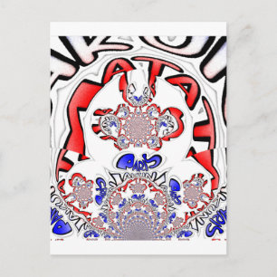 French Twist Hakuna Matata: Unique Cultural Blend  Postcard