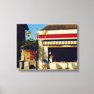 French Village Bakery Canvas Print