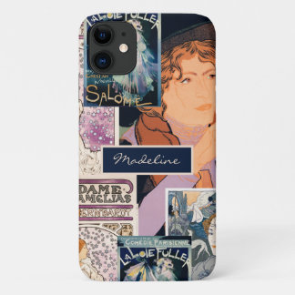 French Vintage Art Poster Collage Personalised iPhone 11 Case