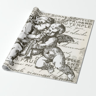 French Vintage Cherub Wrapping Paper