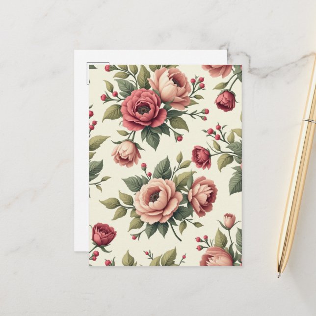 French Vintage Chic Postcard (Front/Back In Situ)