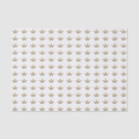 French Vintage Crown Metallic Gold Pattern