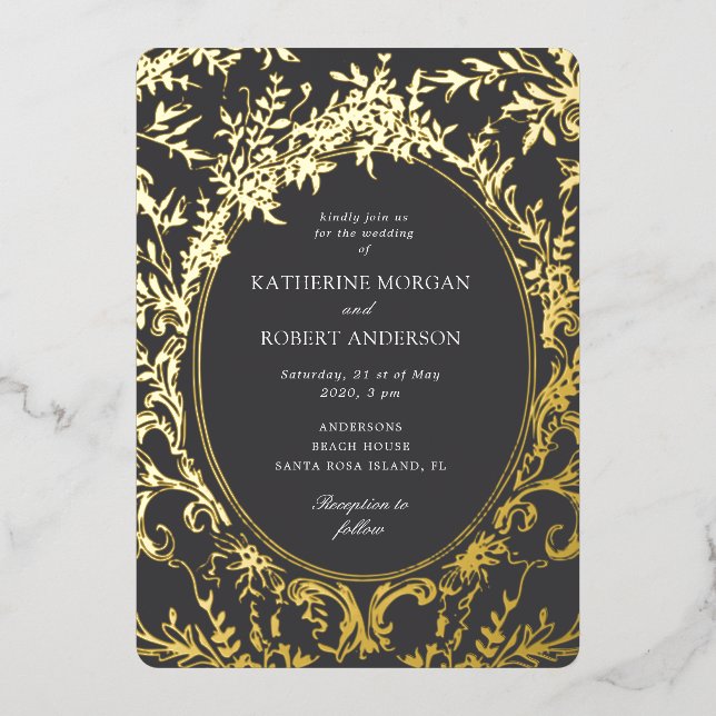 French Vintage Elegant Floral Wedding (Front)