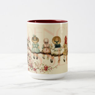 French Vintage Postcard Mug