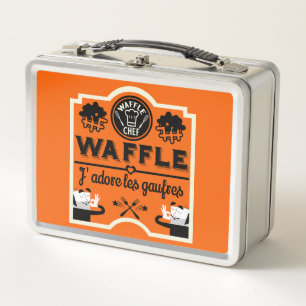 French Waffles Metal Lunch Box