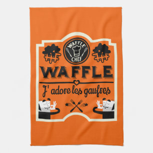 French Waffles Tea Towel