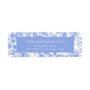 French Wedding Floral Something Blue