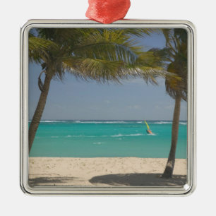 French West Indies, Guadaloupe, Marie, Galante 2 Metal Tree Decoration