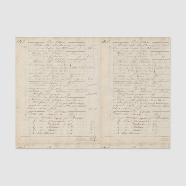 French Wine No.02 Tissue Paper (Front)