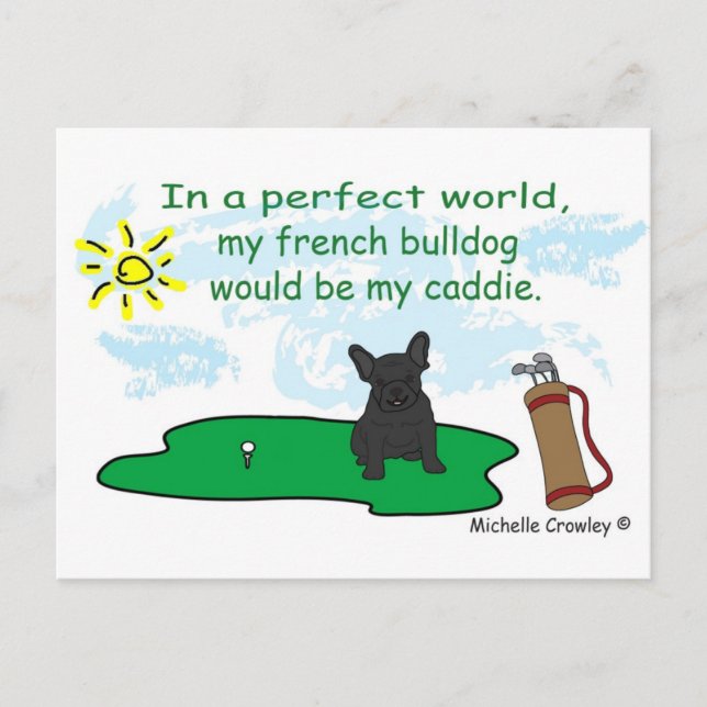 FrenchBulldogBlk Postcard (Front)