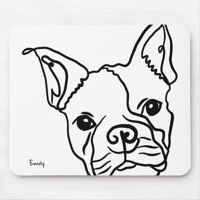 Frenchesque Elegance Mouse Mat (Front)