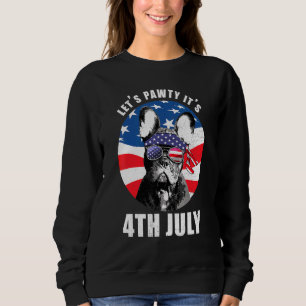 Frenchie 4th Of July French Bulldog Usa Flag Lets Sweatshirt