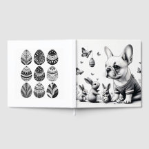 Frenchie and bunnies