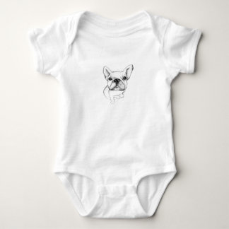 Frenchie Baby One Piece Bodysuit