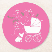 Frenchie Baby Shower French Bulldog Pink