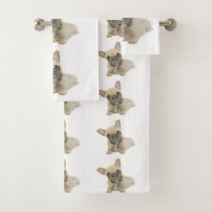 Frenchie Bath Towel Set
