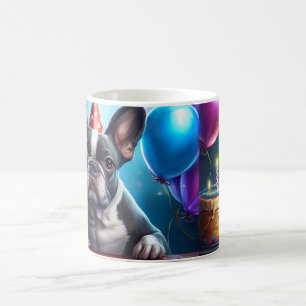 Frenchie Birthday Bash: A Cute French Bulldog Coffee Mug