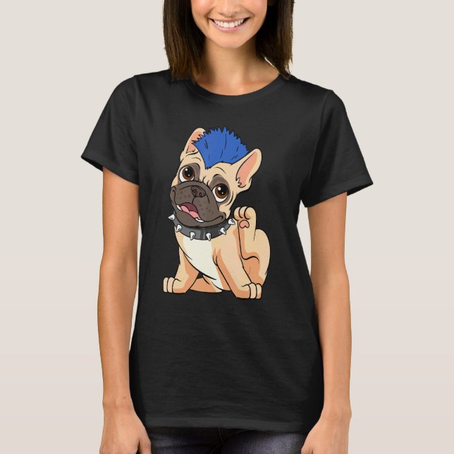 Frenchie Bulldog I French Bulldogs I Dog Momma And T-Shirt (Front)