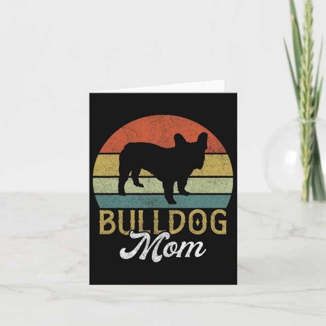 Frenchie Bulldog Mama  Card (Front)