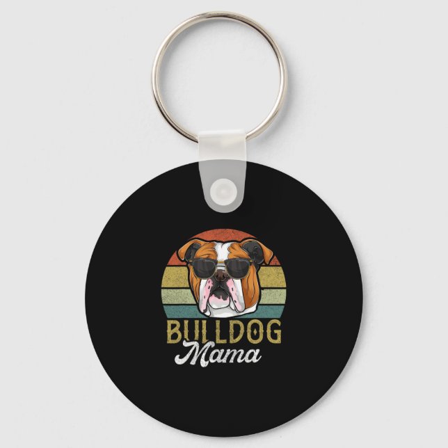 Frenchie Bulldog Mama Dog Mum  Key Ring (Front)