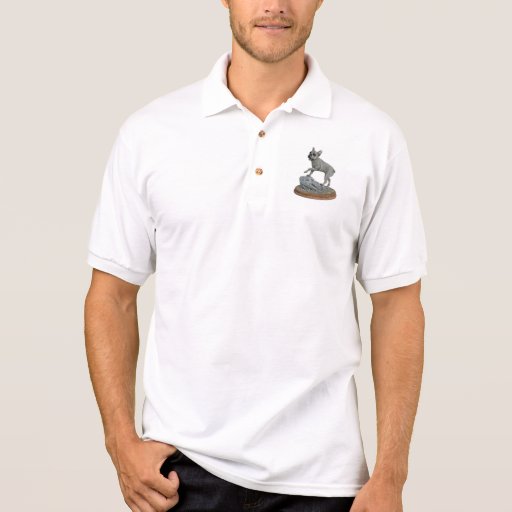 Image of Frenchie Bulldog Monument Polo Shirt