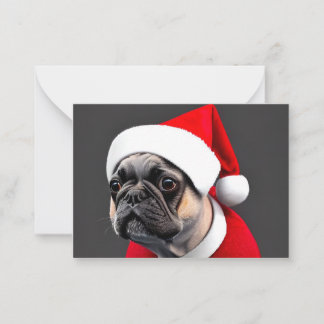 Frenchie Christmas Card