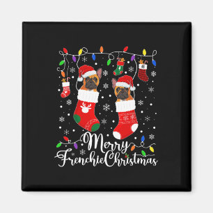 Frenchie Christmas French Bulldog Xmas Party 1 Magnet