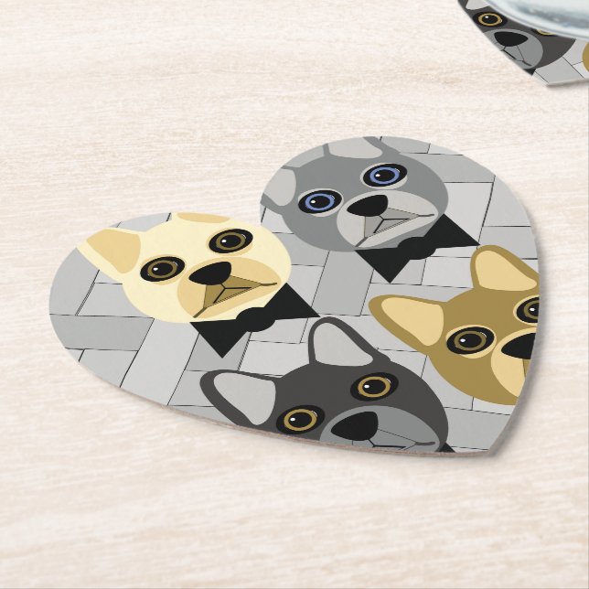 Frenchie Coasters (Angled)