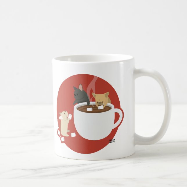 Frenchie Cocoa Coffee Mug (Right)