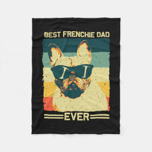 Frenchie Dad Design Men Father French Bulldog Love Fleece Blanket