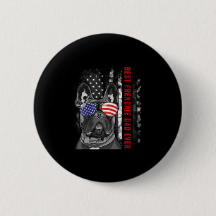 Frenchie Dad Ever Daddy French Bulldog Dog Lover O 6 Cm Round Badge