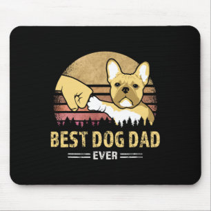 Frenchie Dad Ever Vintage French Bulldog Puppy Lov Mouse Mat